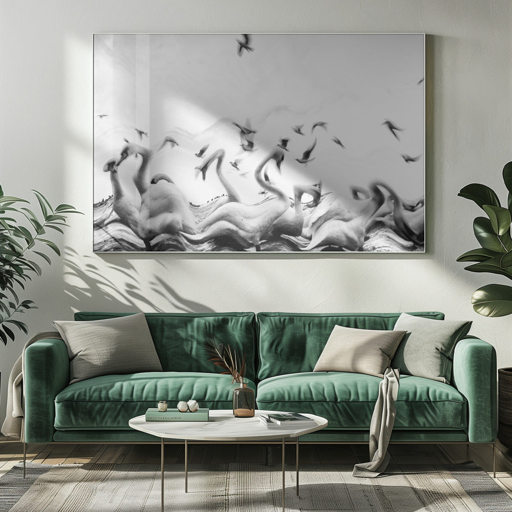 Vagues de cygnes | Tableaux sur Toile