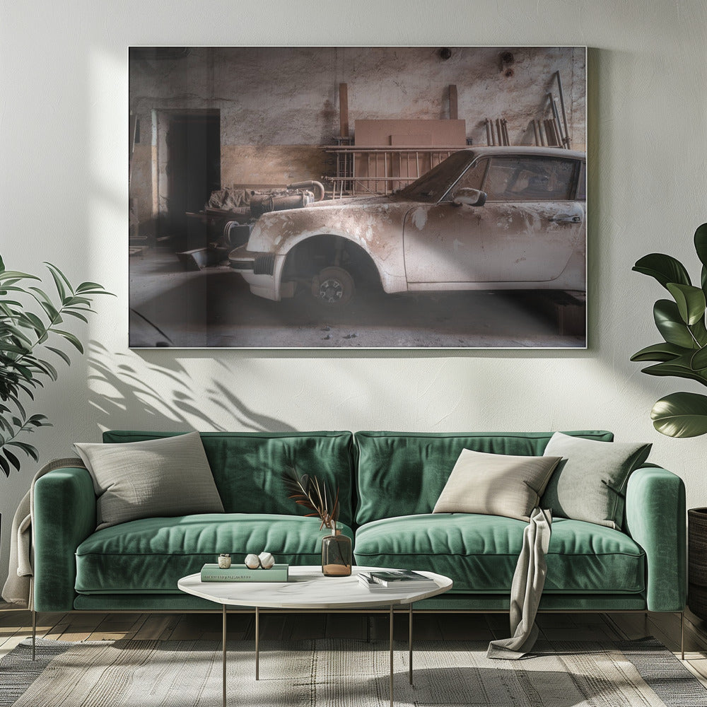Støvet Porsche | Lærredsbilleder
