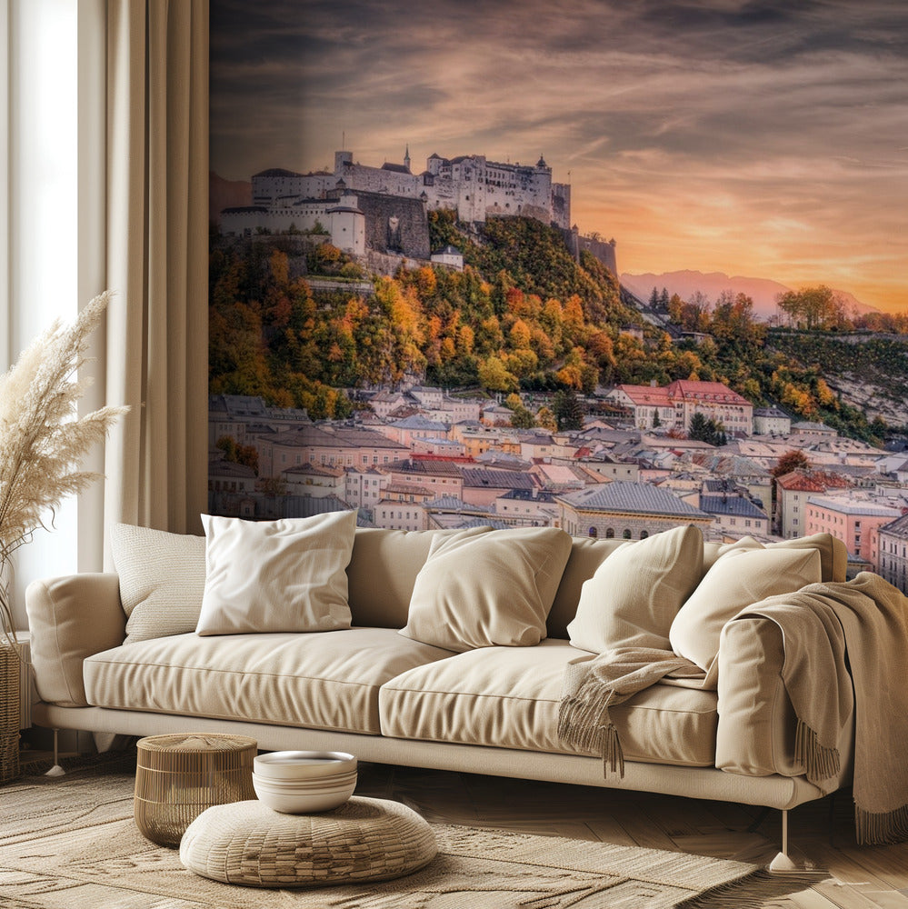 Salzburg in Herbstfarben | Fototapeten