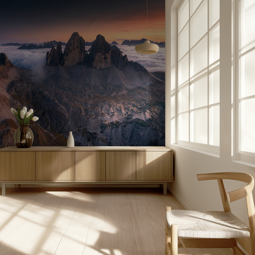 Tre Cime di Lavaredo | Carta da Parati Fotografica