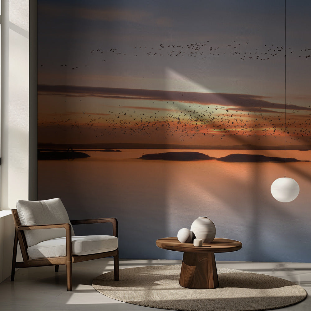 ved solnedgang | Fototapet