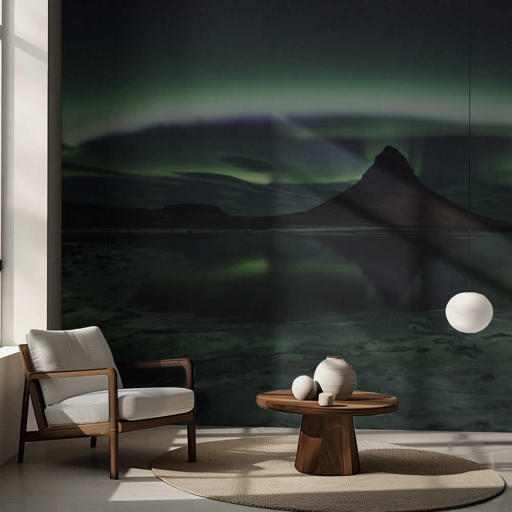 Kirkjufell Aurora | Fototapeten
