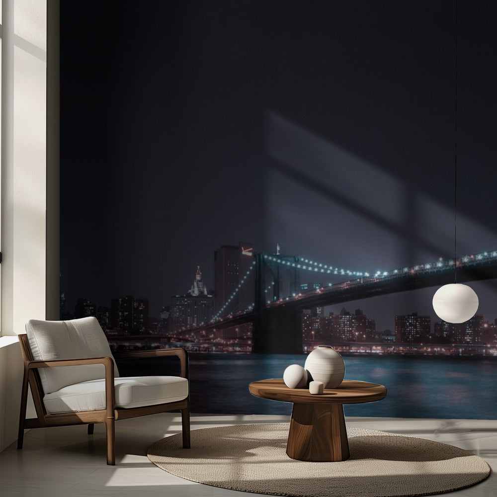 Skyline von Manhattan und Brooklyn Bridge | Fototapeten