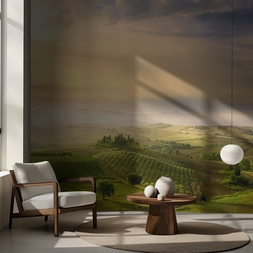 Wschód słońca w Podere Belvedere | Fototapeta