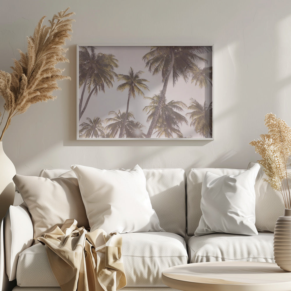 Blush Palm Trees | Poster