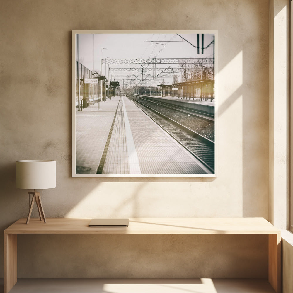 Train Station Zyrardow Poland Photography | Poster