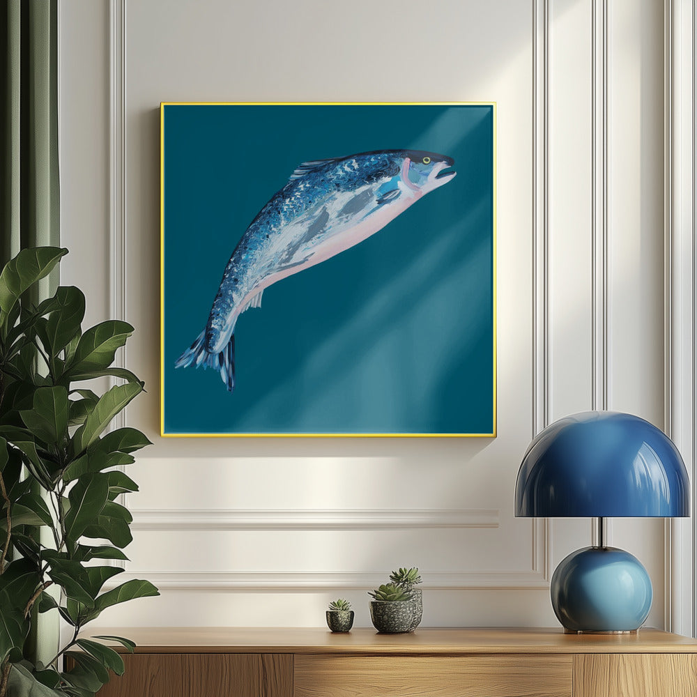 Leaping Salmon | Poster
