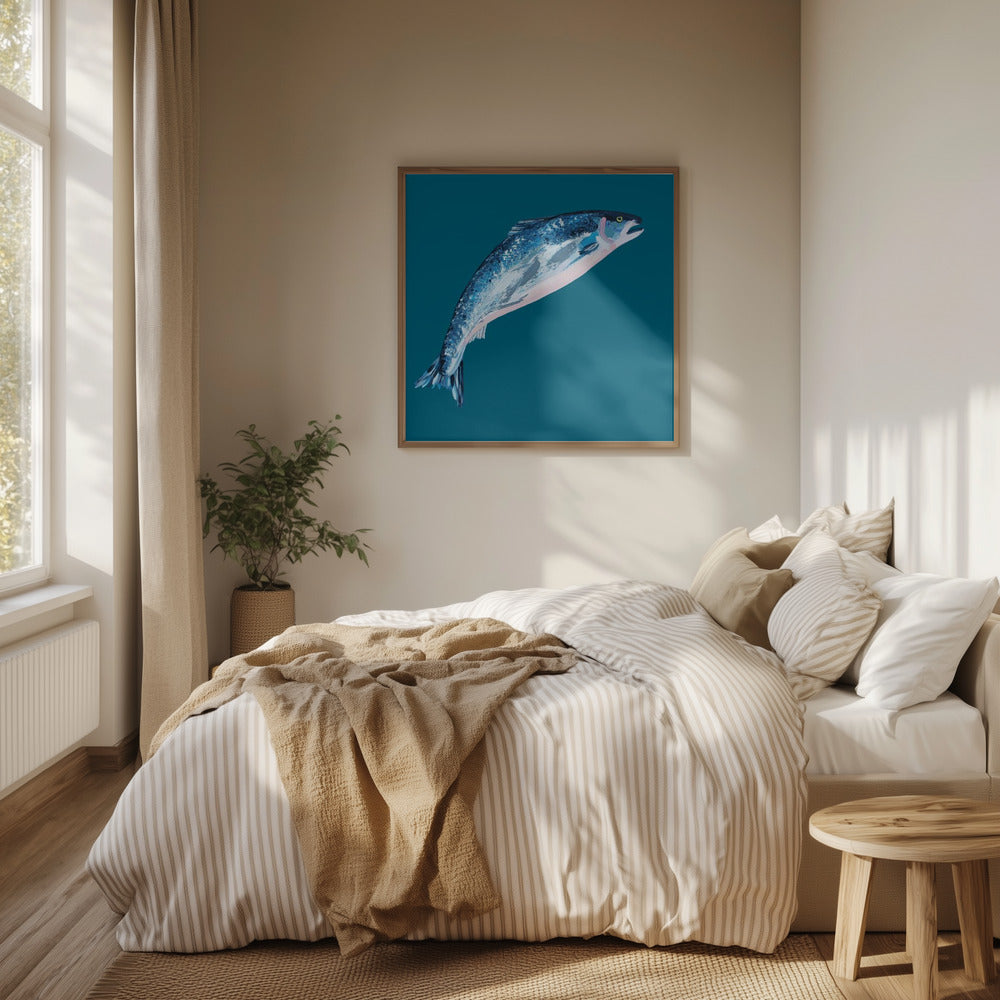 Leaping Salmon | Poster