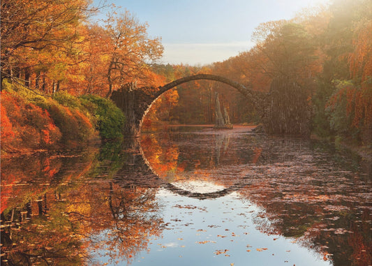 Jezioro jesienne | Fototapeta