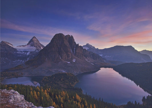 Tusmørke ved Mount Assiniboine | Fototapeter