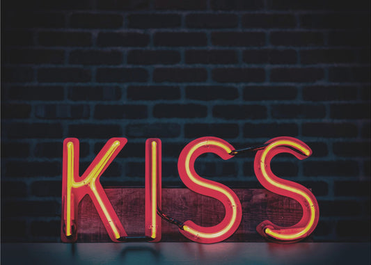 Baiser en néon | Papier Peint Photo