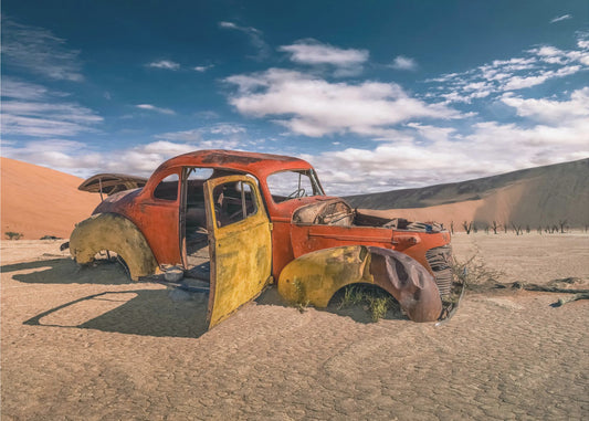 Voiture du désert | Papier Peint Photo