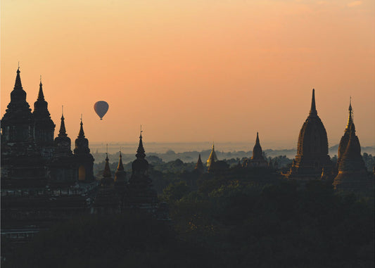Alba a Bagan | Carta da Parati Fotografica