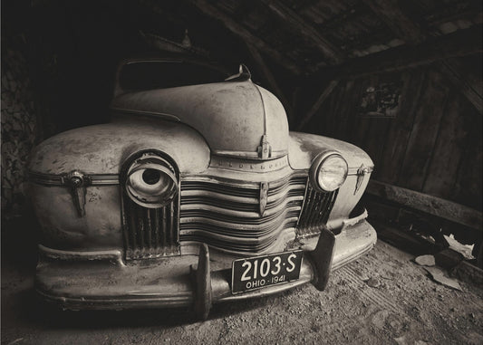 Trouvaille de grange-Oldsmobile | Papier Peint Photo