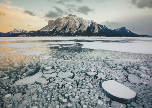 Coucher de soleil sur le lac Bubble | Papier Peint Photo