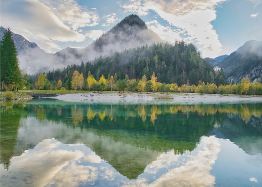 Lac Jasna après une averse | Papier Peint Photo