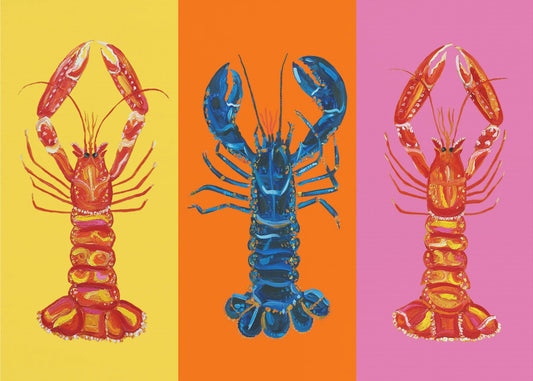 Lobster Langoustines Pop Art 3 | Lerretsbilder