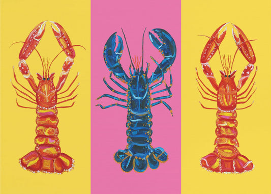 Lobster Langoustines Pop Art 2 | Lerretsbilder