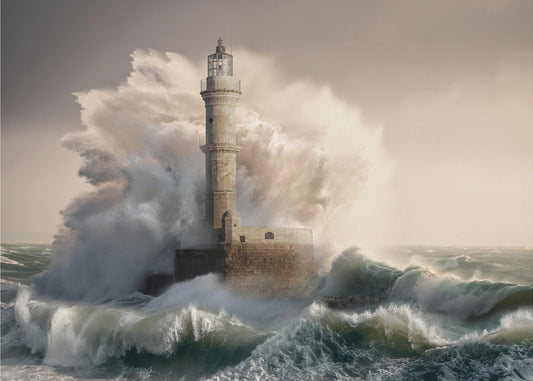 Faro di Chania | Carta da Parati Fotografica