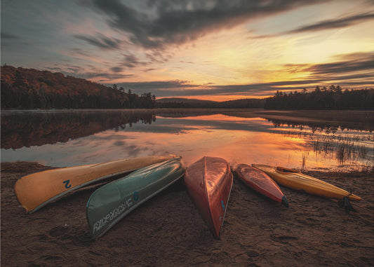 Auringonnousu järvellä | Canvastaulut