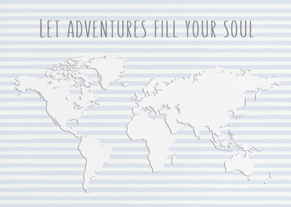 Weltkarte der Wanderlust | Leinwand-Bilder