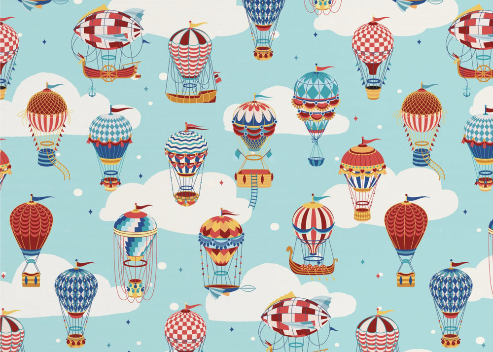 Arriba en las nubes_Verde azulado | Papel Pintado Fotográfico