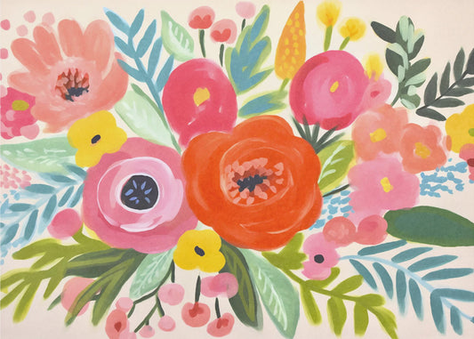 Whimsy Flower Bouquet | Canvas