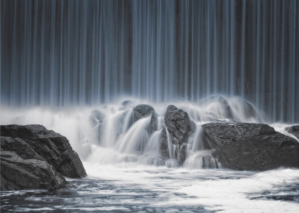 Le rideau bleu | Papier Peint Photo