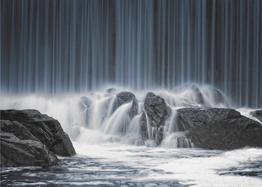 Le rideau bleu | Papier Peint Photo