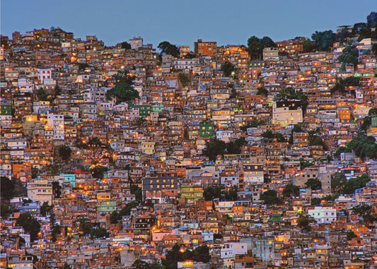 Einbruch der Dunkelheit in der Rocinha Favela | Fototapeten