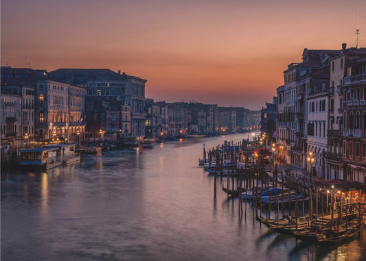 Venedigs Canal Grande i solnedgången | Poster