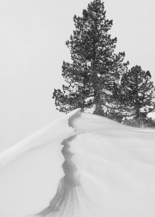 Über Schnee und Formen | Leinwand-Bilder