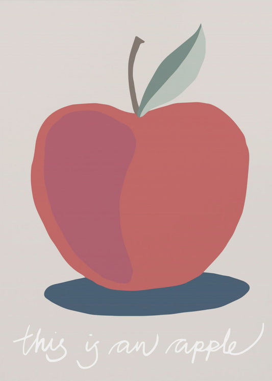Detta är ett äpple | Poster