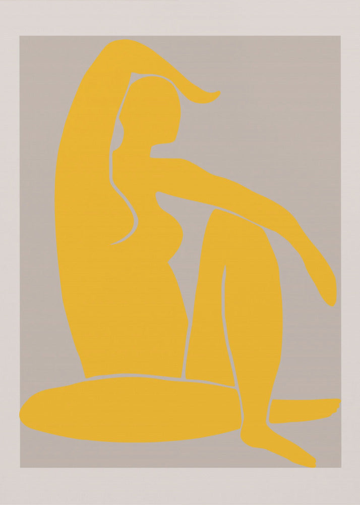 Gelbe Figur | Leinwand-Bilder