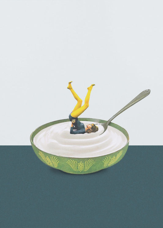 Yoga i min yoghurt | Lærredsbilleder
