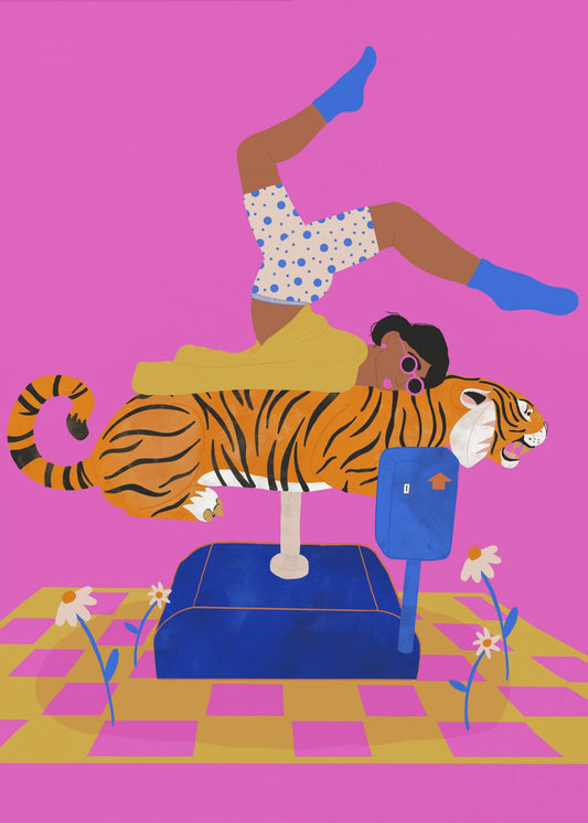 Sæt en tiger i dit hjerte | Lærredsbilleder