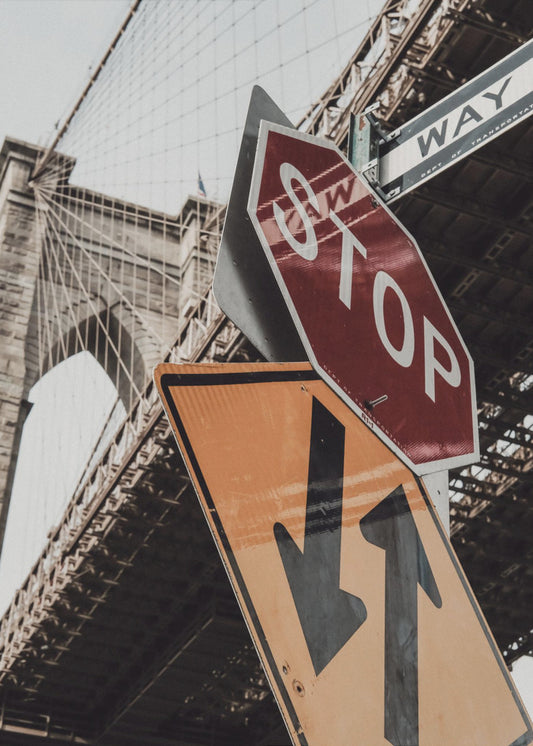 Brooklyn Bridge-hållplatsen | Canvas