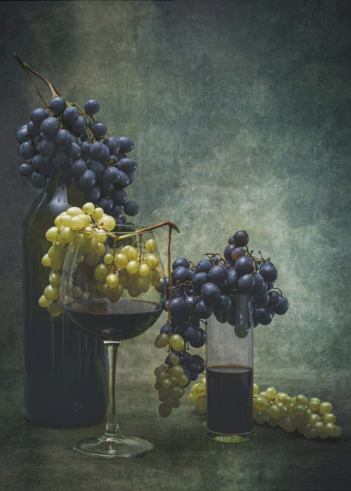 With grapes | Poster