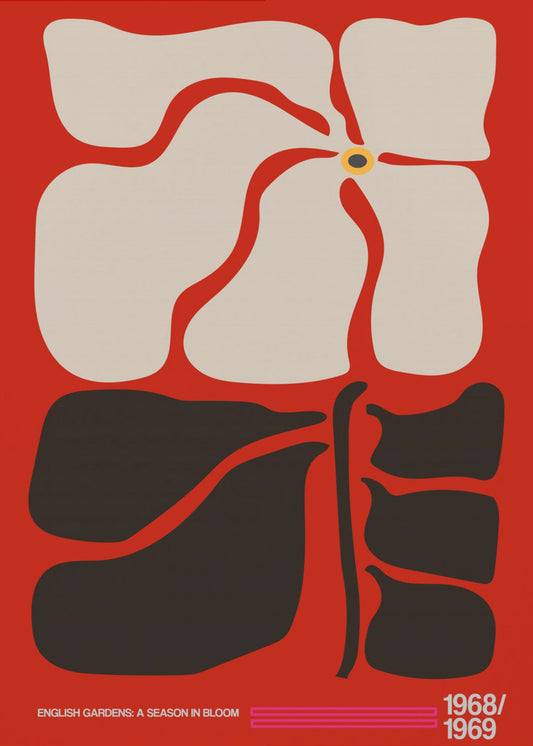 English Gardens Red | Poster