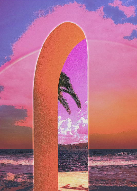 Portal Vaporwave | Lærredsbilleder