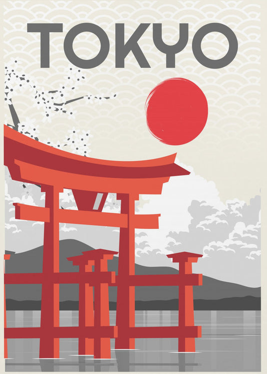Tokio Sun | Wydruki na łótnie
