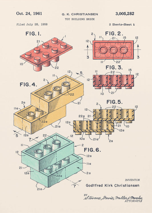 Kolory Lego | Wydruki na łótnie