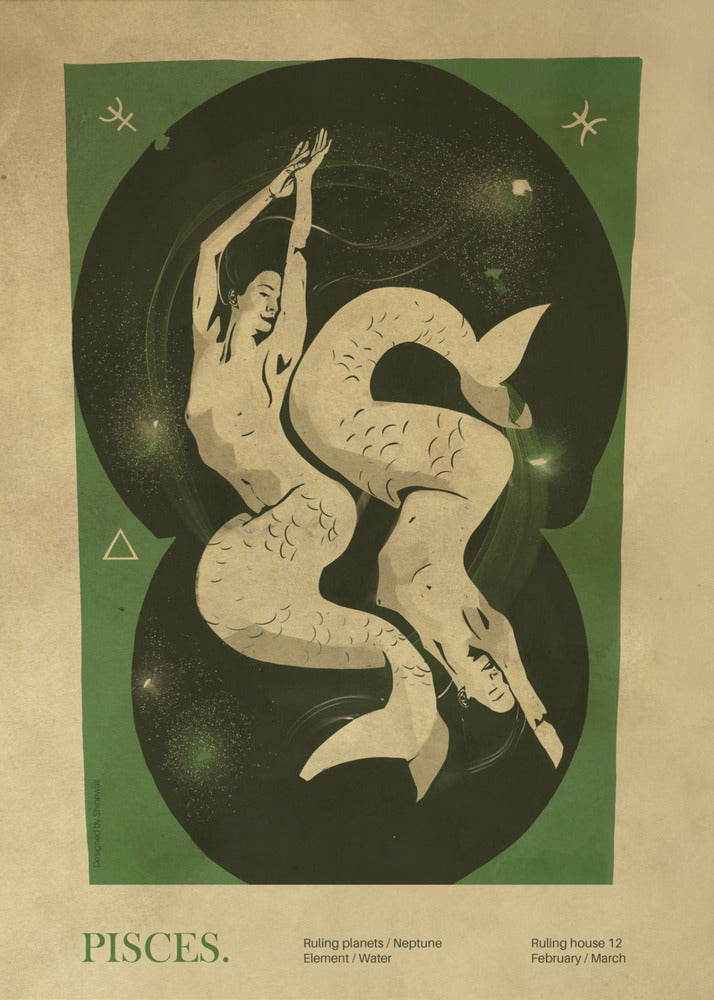 Fiskarna-tryck | Poster