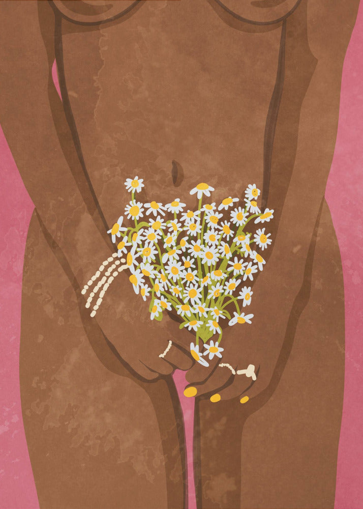 Iført blomster | Lærredsbilleder