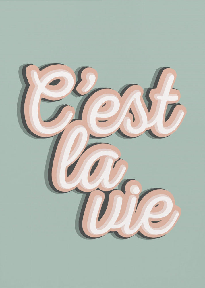 C'est La Vie | Tableaux sur Toile