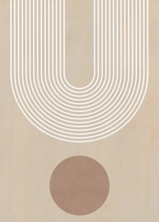 Arc beige Posters - Affiche Artistique | Tableaux sur Toile