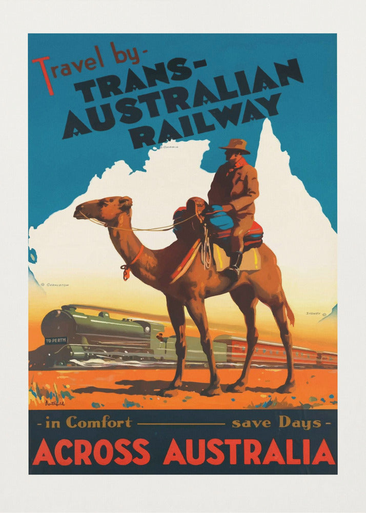 Ferrocarril Transaustraliano Posters  - Impresiones de Arte | Impresiones en Lienzo