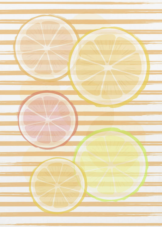 Zitrusharmonie | Poster - Kunstdruck