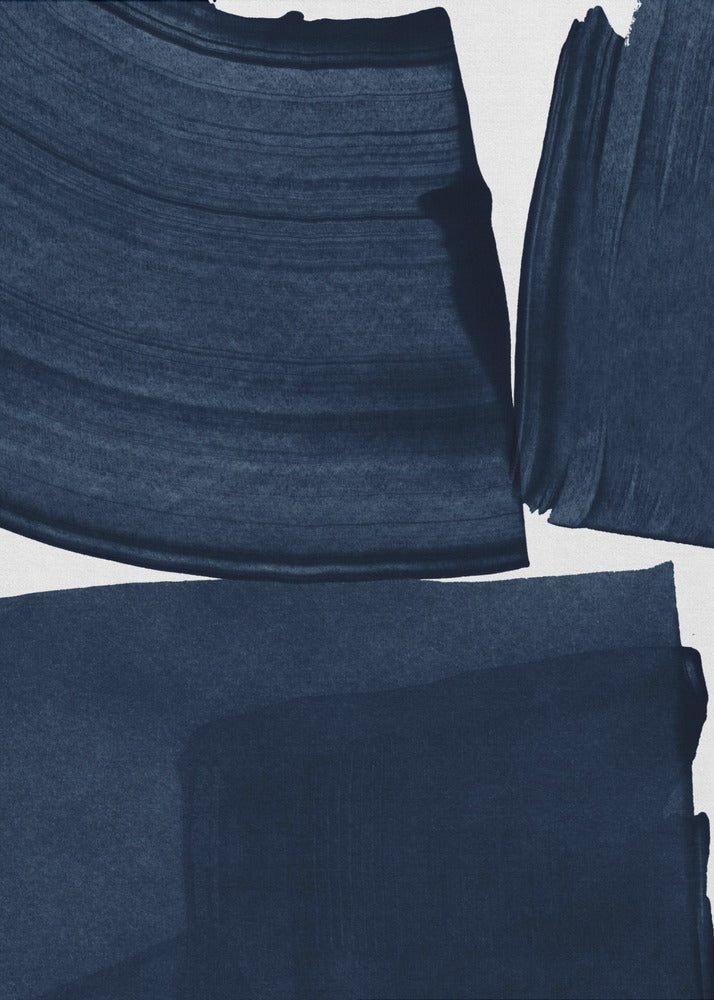 Peinture minimaliste bleue I | Tableaux sur Toile
