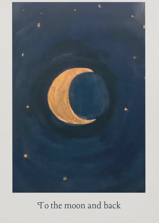Fino alla luna e ritorno | Stampe su Tela